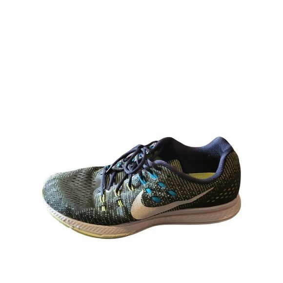 Nike Mens Air Zoom Structure 19 806580-010 Black Running‎ Shoes Lace Up Size 13 - Picture 1 of 6